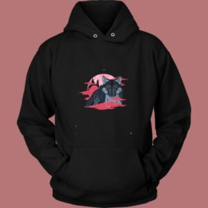 Wolf Moon Woods Wolves Vintage Hoodie