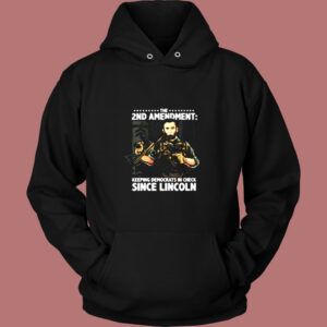 Womens Abraham Lincoln Republican 2nd Amendment Supporter Vintage Hoodie