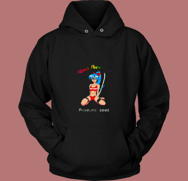 World Anime Expo Philadelphia 2002 80s Hoodie