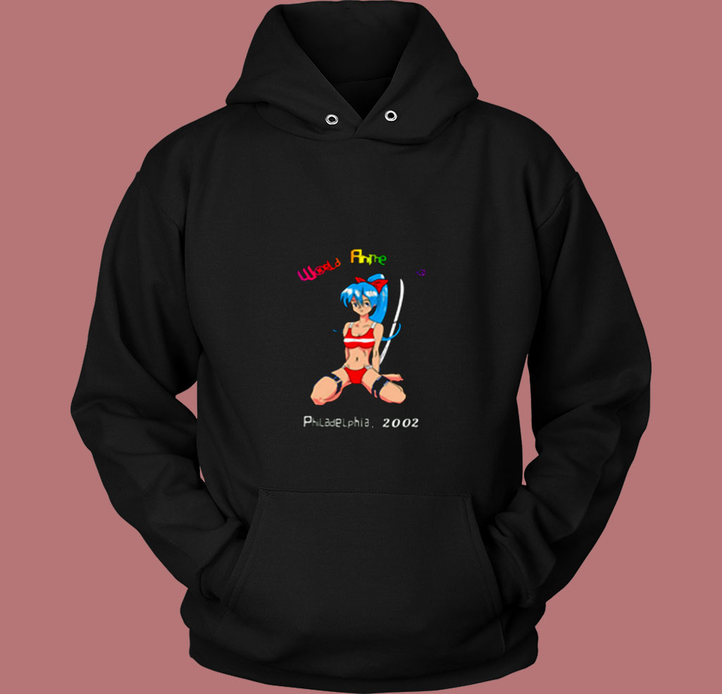 World Anime Expo Philadelphia 2002 80s Hoodie World Anime Expo Philadelphia 2002 80s Hoodie