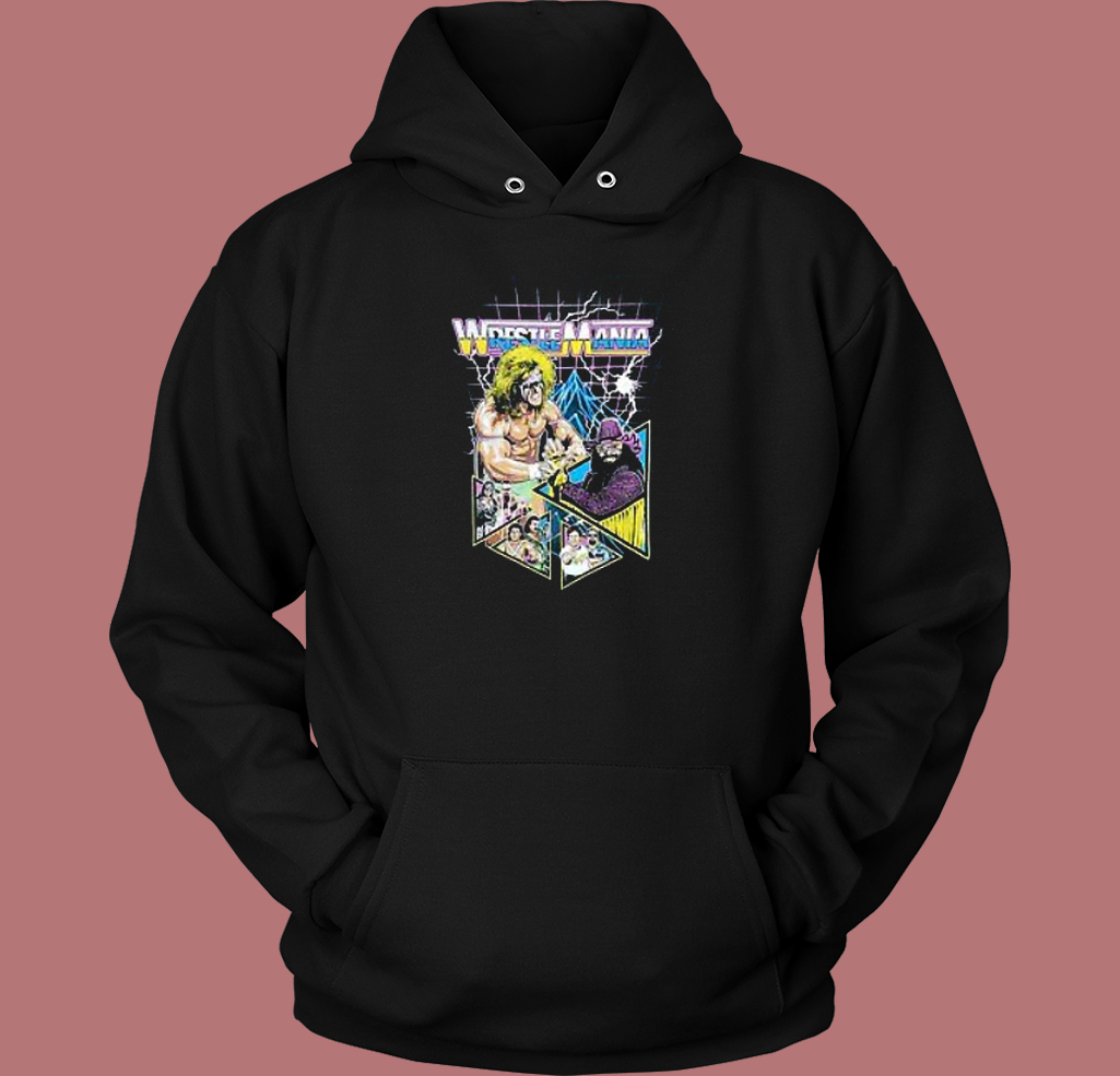 Wrestlemania Ultimate Warrior Aesthetic Hoodie Style Wrestlemania Ultimate Warrior Aesthetic Hoodie Style