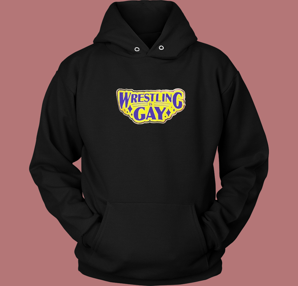 Wrestling Is Gay Logo Hoodie Style Wrestling Is Gay Logo Hoodie Style