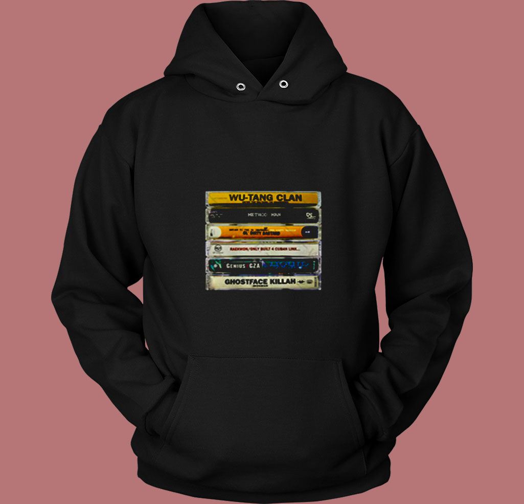 Wu Tang Clan Hip Hop Cassette Tape 80s Hoodie Wu Tang Clan Hip Hop Cassette Tape 80s Hoodie
