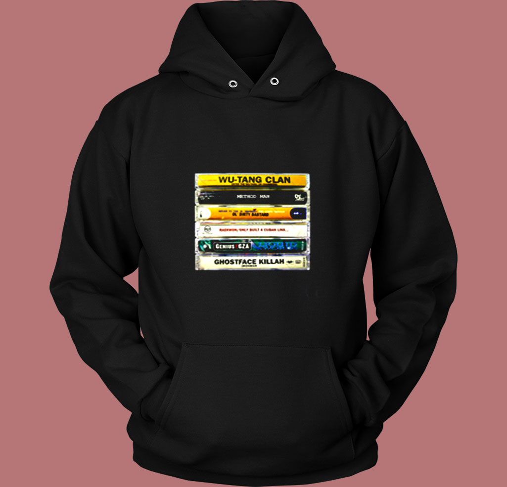 Wu Tang Clan Hip Hop Cassette Tape Vintage Hoodie Wu Tang Clan Hip Hop Cassette Tape Vintage Hoodie