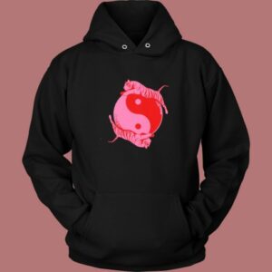 Yin Yang Tiger Pink Hoodie Style