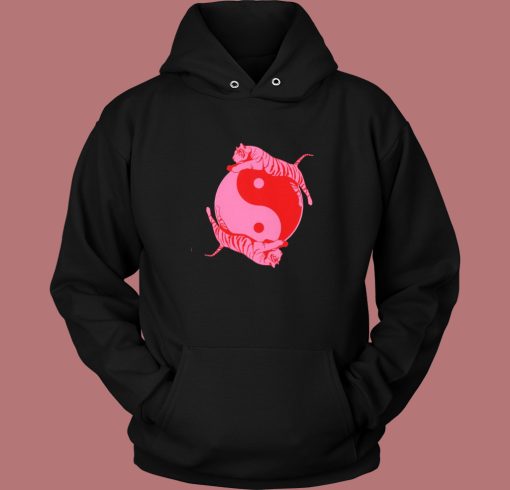 Yin Yang Tiger Pink Hoodie Style Yin Yang Tiger Pink Hoodie Style
