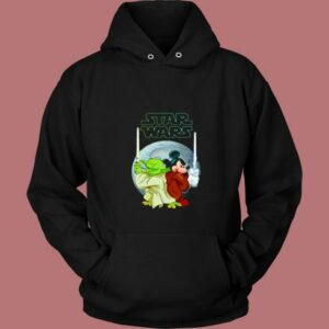 Yoda And Mickey Mouse Sw Christmas 80s Hoodie