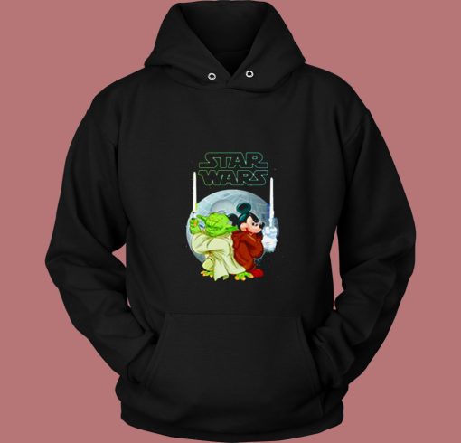 Yoda And Mickey Mouse Sw Christmas 80s Hoodie Yoda And Mickey Mouse Sw Christmas 80s Hoodie