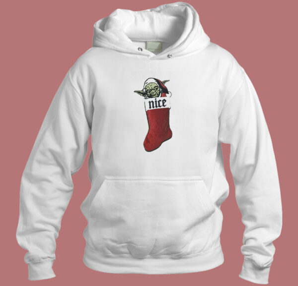 Yoda Nice Christmas Stocking Hoodie Style