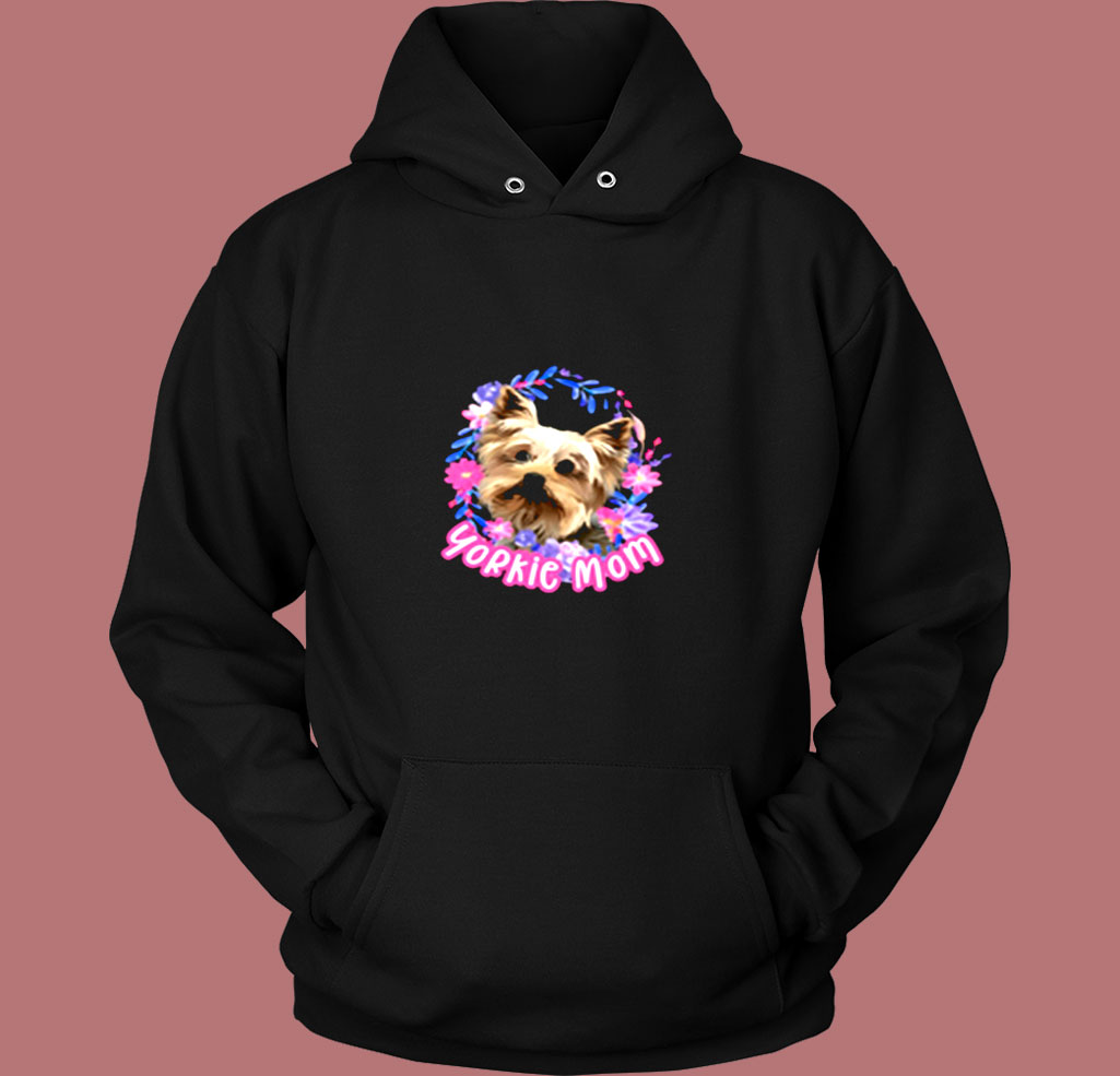 Yorkie Mom Yorkshire Hanes Tagless Vintage Hoodie Yorkie Mom Yorkshire Hanes Tagless Vintage Hoodie
