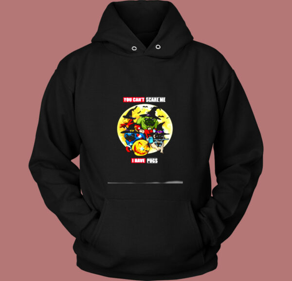 You Can’t Scare Me I Have Pugs Avengers Halloween Vintage Hoodie
