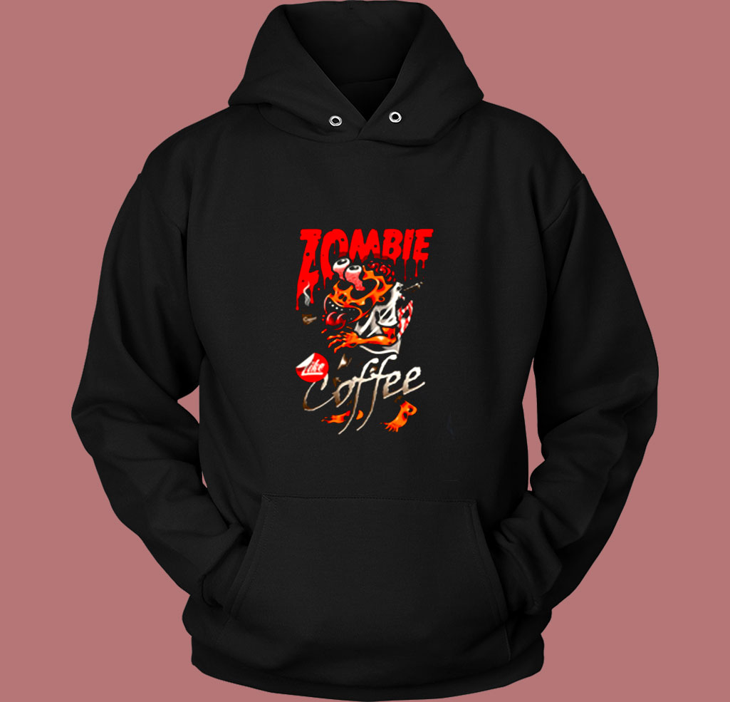 Zombie Coffee Vintage Hoodie Zombie Coffee Vintage Hoodie