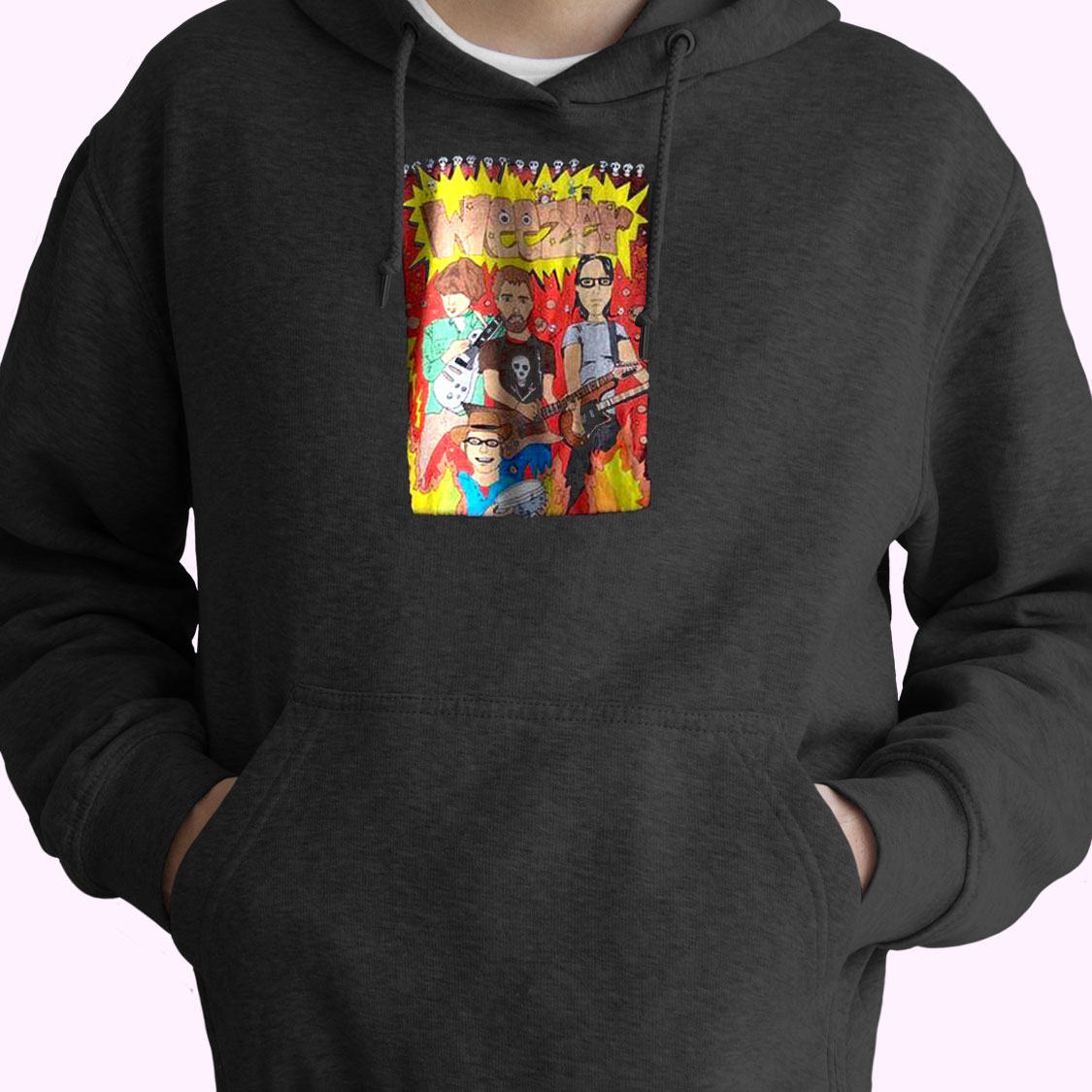 00s Weezer Tour Concert Essential Hoodie 00s Weezer Tour Concert Essential Hoodie