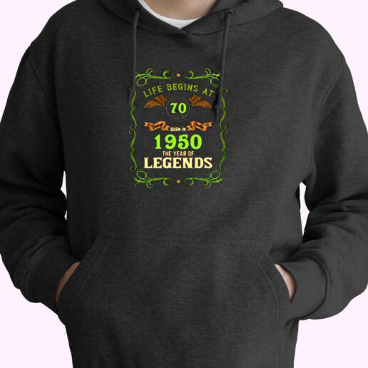 1950 Year Of The Legends Life Begins At 70 Essential Hoodie 1950 Year Of The Legends Life Begins At 70 Essential Hoodie