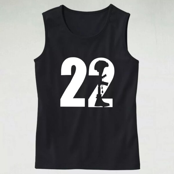 22 A Day Veteran Warrior Army Tank Top