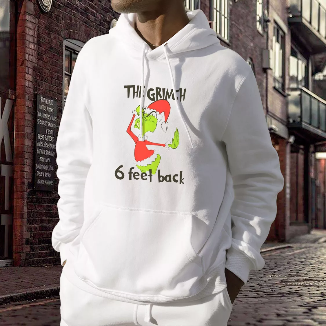 6 Feet Back Funny Grinch Thanksgiving Hoodie 6 Feet Back Funny Grinch Thanksgiving Hoodie