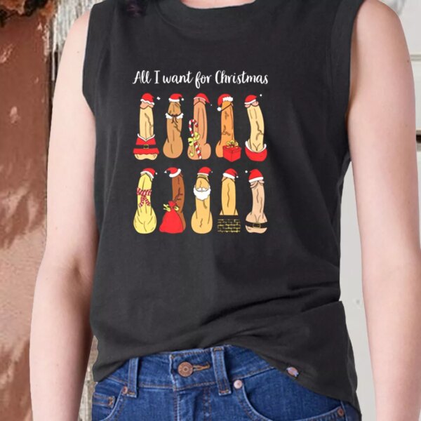 Aesthetic Tank Top All I Want Ugly Christmas X Mas Gifts