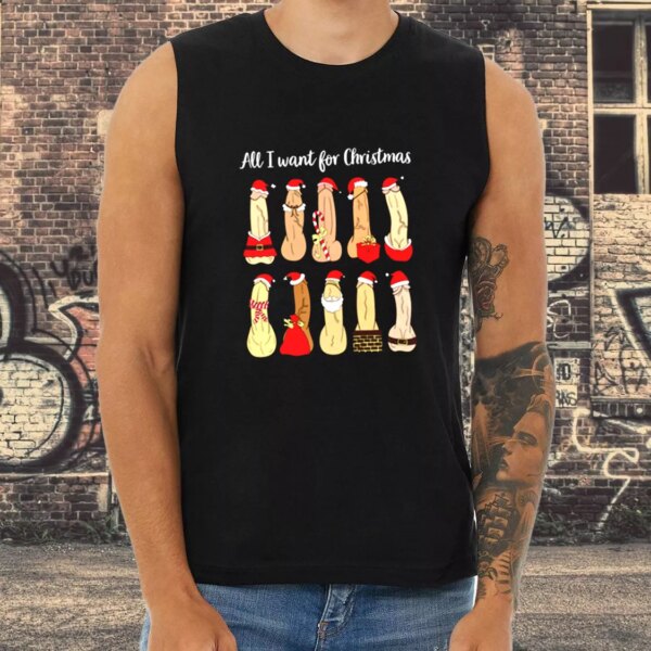 Aesthetic Tank Top All I Want Ugly Christmas X Mas Gifts