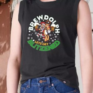 Aesthetic Tank Top Brewdolph Lets Get Blitzened Christmas X Mas Gifts 4