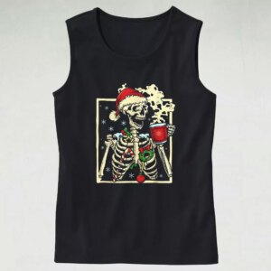 Aesthetic Tank Top Dead Inside Skeleton Christmas X Mas Gifts 3