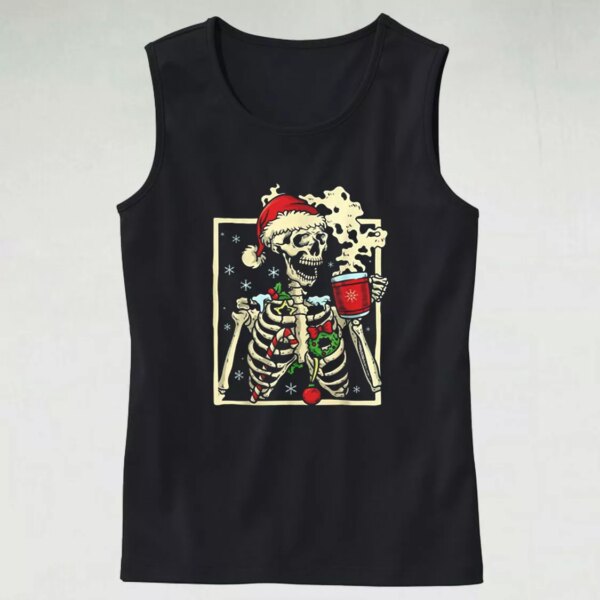 Aesthetic Tank Top Dead Inside Skeleton Christmas X Mas Gifts