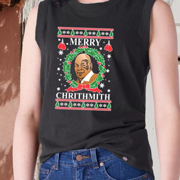 Aesthetic Tank Top OnCoast Mike Tyson Merry Chrithmith Ugly Christmas X Mas Gifts