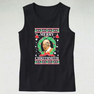 Aesthetic Tank Top OnCoast Mike Tyson Merry Chrithmith Ugly Christmas X Mas Gifts 3