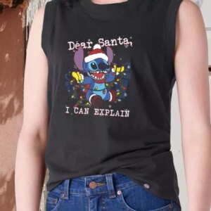 Aesthetic Tank Top ilo and Stitch Christmas Dear Santa I Can Explain X Mas Gifts 4