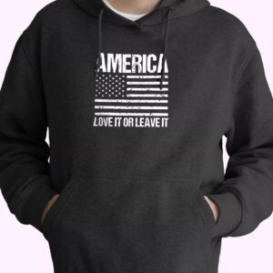 America Love it or Leave It Old Hoodie Veterans Day