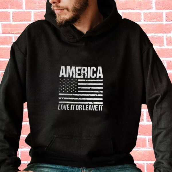 America Love it or Leave It Old Hoodie Veterans Day