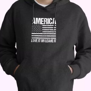 America Love it or Leave It Old Hoodie Veterans Day 4
