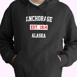 Anchorage Est 1914 Alaska Vintage Hoodie