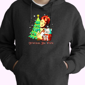 Angela Lansbury Christmas She Wrote Essential Hoodie