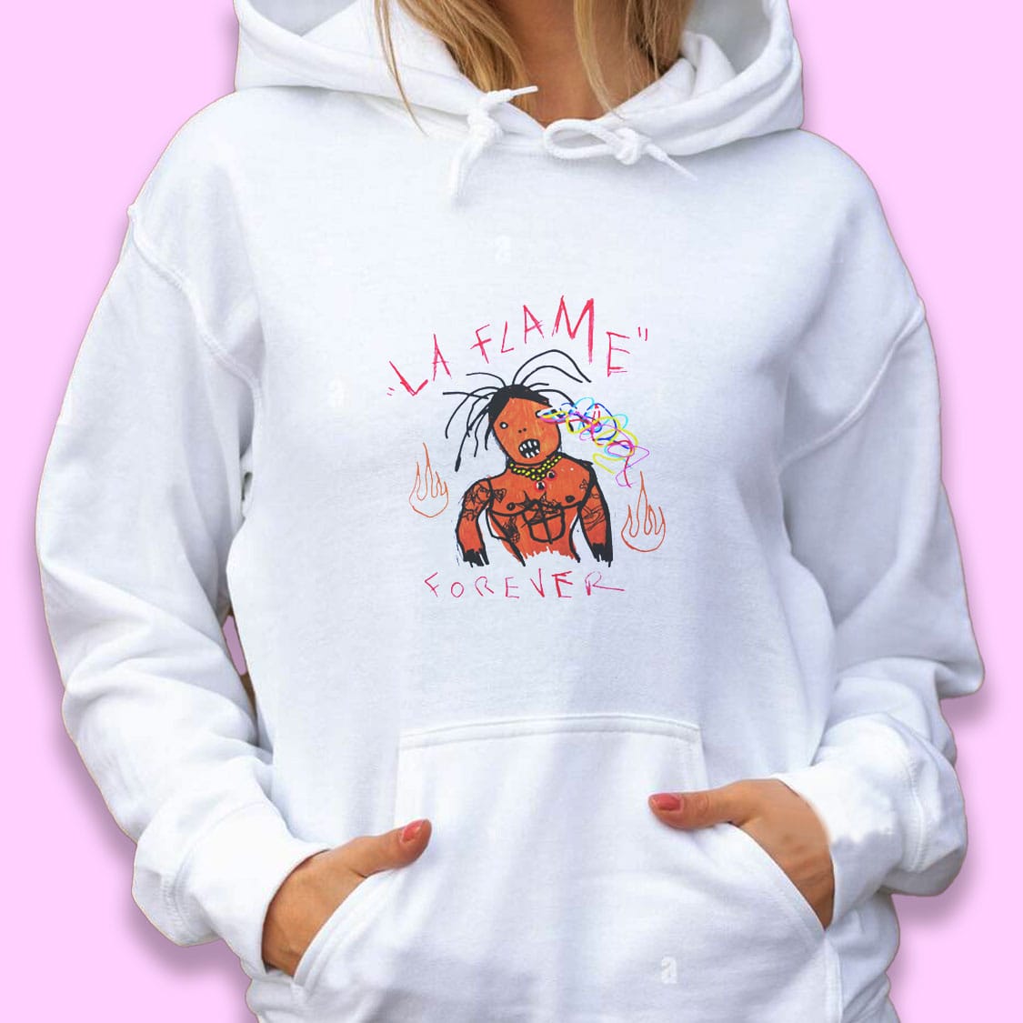 Astroworld Travis Scitt La Flame Forever Trendy Hoodie Astroworld Travis Scitt La Flame Forever Trendy Hoodie