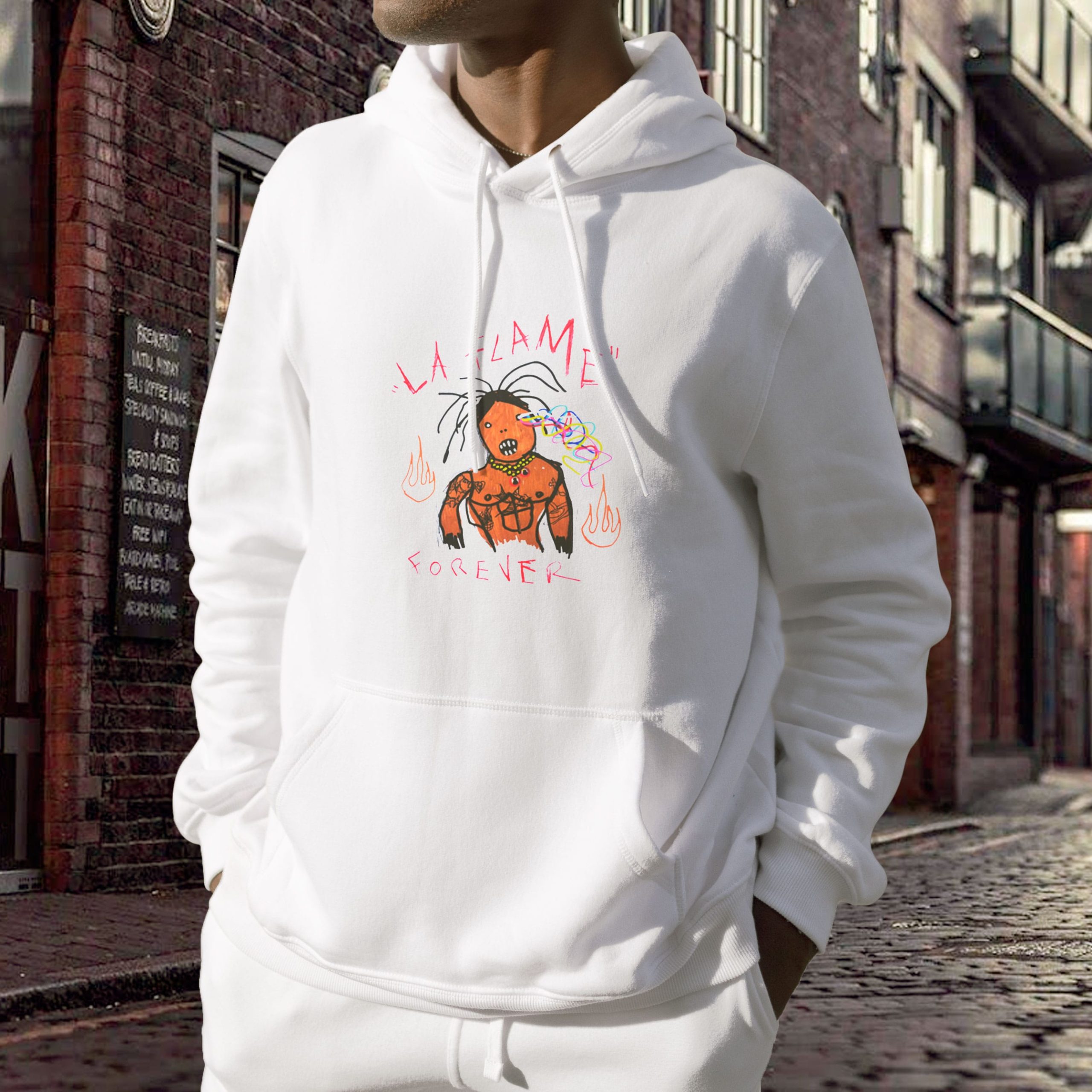 Astroworld Travis Scitt La Flame Forever Trendy Hoodie Astroworld Travis Scitt La Flame Forever Trendy Hoodie