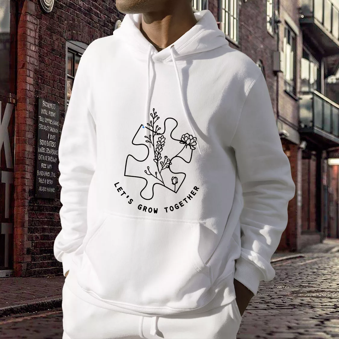 Autism Awareness Let's Grow Together Day Earth Day Hoodie Autism Awareness Let's Grow Together Day Earth Day Hoodie