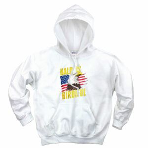 Bald Is Beautiful 4th Of July Aesthetic Graphic Hoodie