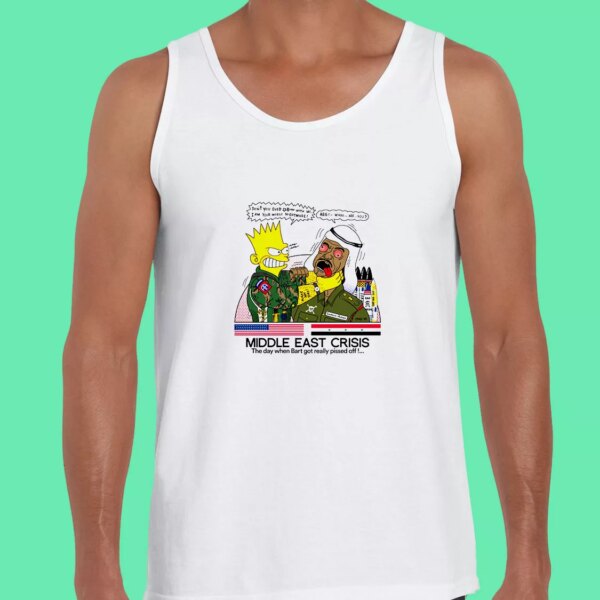 Bart Middle East Crisis Simpsons Summer Tank Top