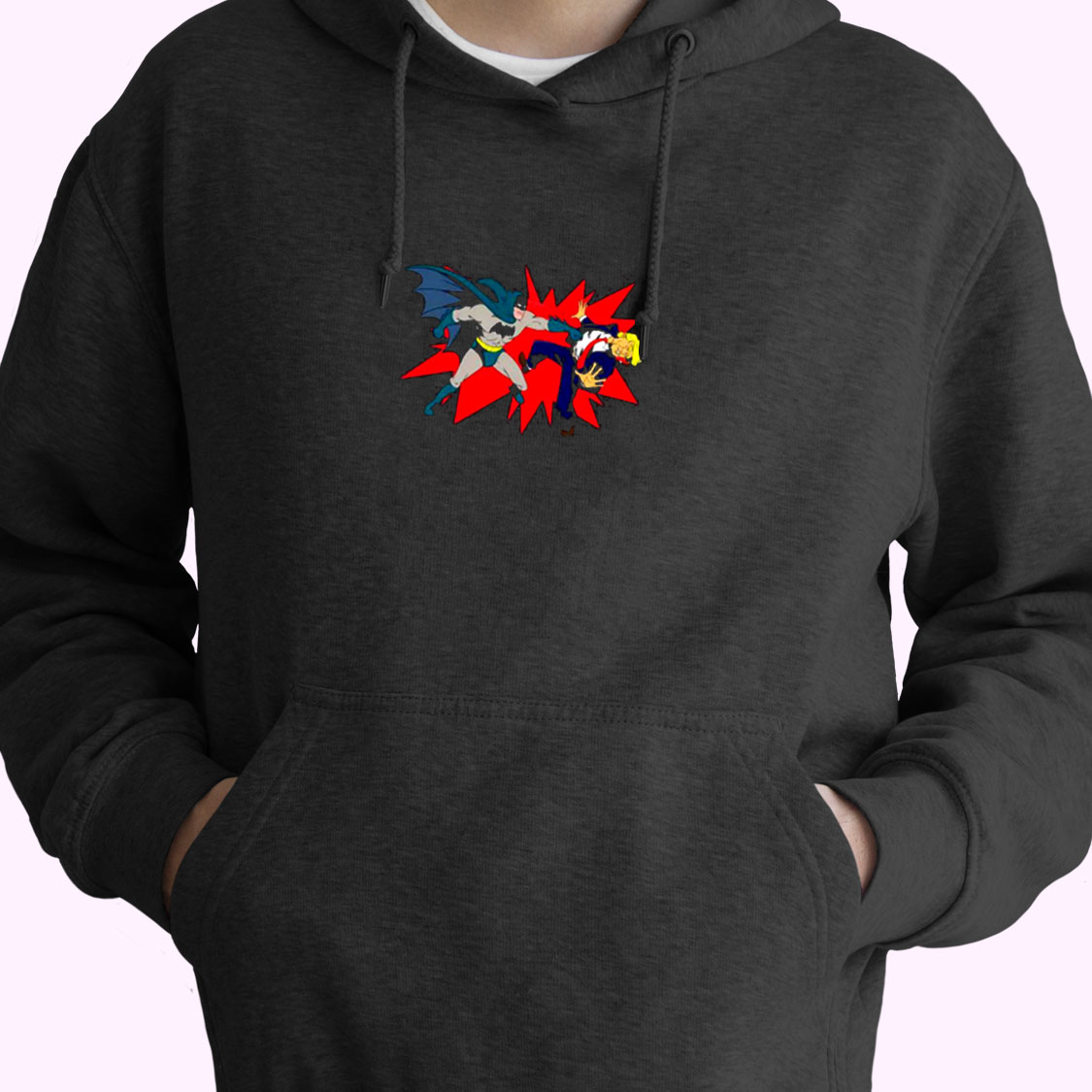 Batman Vs. Trump A Punch In The Face Essential Hoodie Batman Vs. Trump A Punch In The Face Essential Hoodie