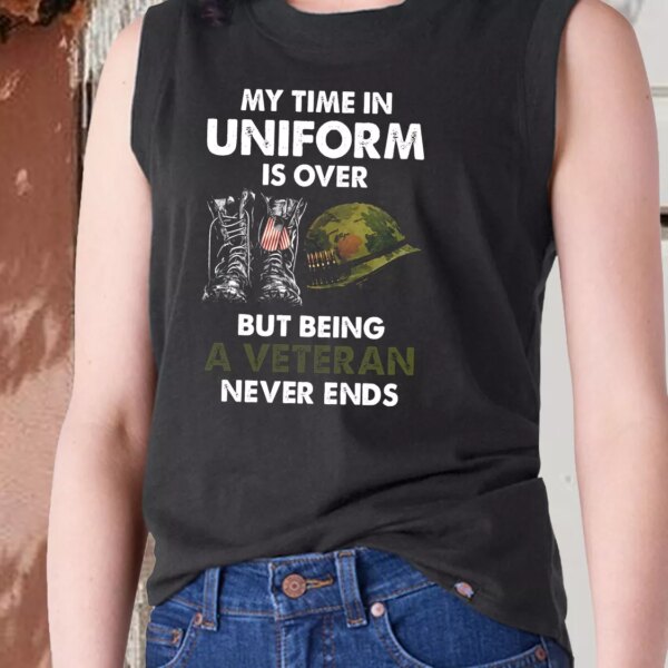 Being A Veteran Never Ends Army Tank Top