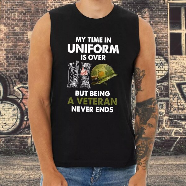 Being A Veteran Never Ends Army Tank Top