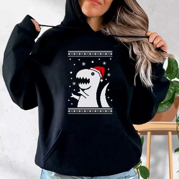 Big Trex Santa Hoodie Xmas Outfits