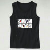 Bigfoot Holloween I Hate People Sunset Graphic Tank Top