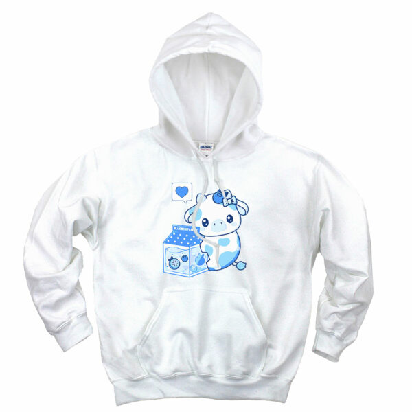 Blueberry Milk Cow Cute Hoodie