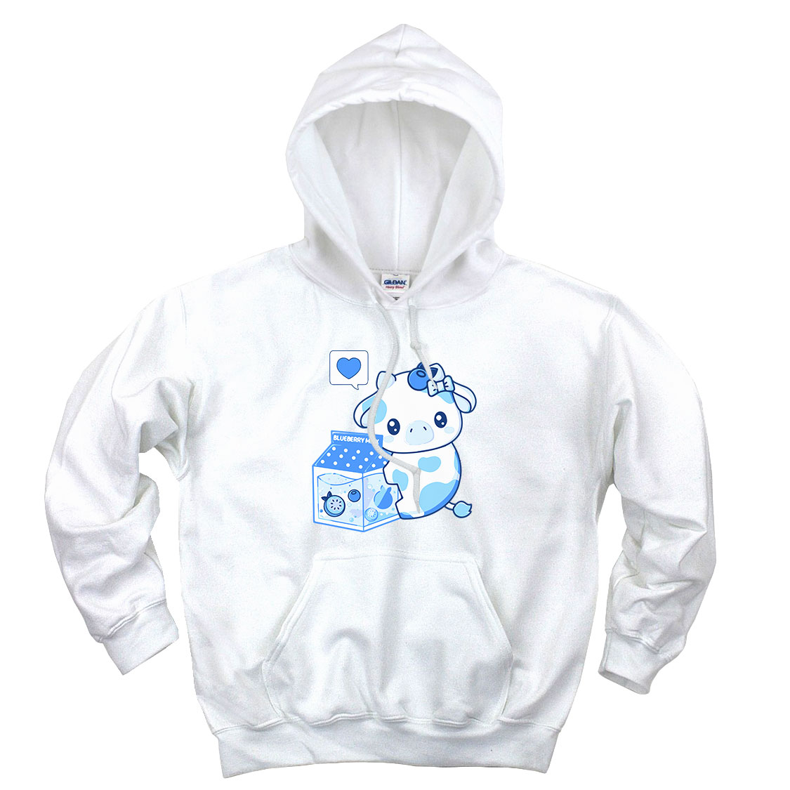 Blueberry Milk Cow Cute Hoodie Blueberry Milk Cow Cute Hoodie