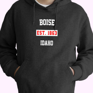 Boise Est 1863 Idaho Vintage Hoodie
