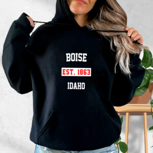 Boise Est 1863 Idaho Vintage Hoodie