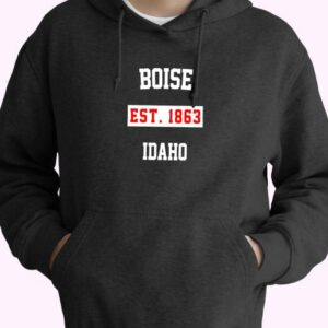 Boise Est 1863 Idaho Vintage Hoodie 4