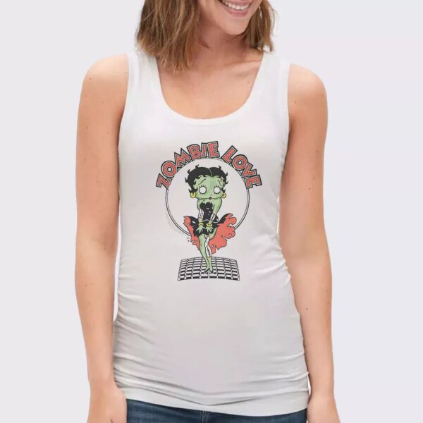 Breezy Zombie Love Betty Boop Summer Tank Top