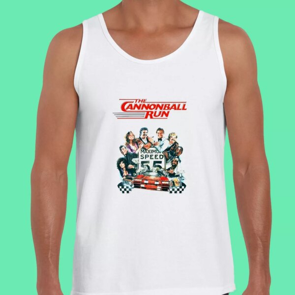 Cannonball Run Movie Poster Retro Nostalgic Summer Tank Top